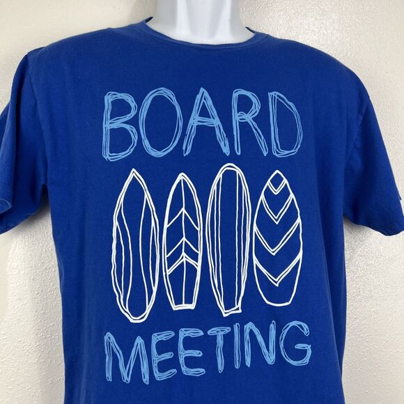 Ocean Current Shirt Youth Extra Large Blue Short Sleeve Surf Board Meeting Tee - Picture 5 of 9